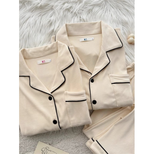 德絨情侶睡衣女秋冬季加厚保暖高級感春秋款海島絨毛絨家居服男士