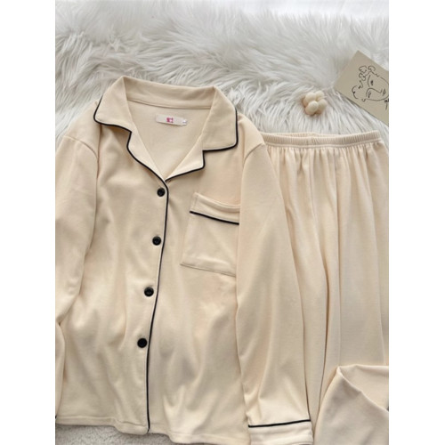 德絨情侶睡衣女秋冬季加厚保暖高級感春秋款海島絨毛絨家居服男士