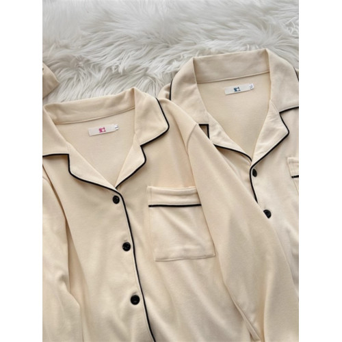 德絨情侶睡衣女秋冬季加厚保暖高級感春秋款海島絨毛絨家居服男士