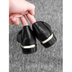 空姐不累腳女鞋軟底單鞋女粗跟中跟職業工裝黑色上班鞋氣質工作鞋