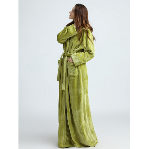 睡袍女秋冬季超長到腳踝男士加厚珊瑚絨睡衣加絨加長款浴袍法蘭絨