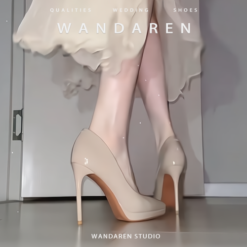 裸色淺口高跟鞋女細跟2025新款防水台不累腳單鞋氣質尖頭職業鞋 裸色淺口高跟鞋女細跟2025新款防水台不累腳單鞋氣質尖頭職業鞋