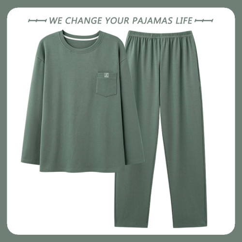 北極絨男士睡衣純棉春秋季長袖套頭簡約韓版休閒可外穿家居服套裝 北極絨男士睡衣純棉春秋季長袖套頭簡約韓版休閒可外穿家居服套裝