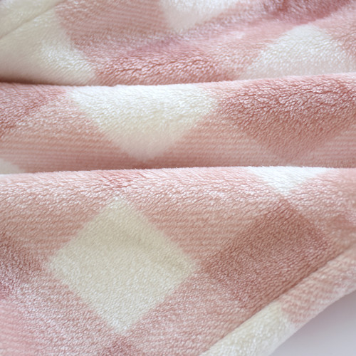 日系格子法蘭絨睡褲女秋冬加厚休閒雙面絨收小腳腿口珊瑚絨暖暖褲