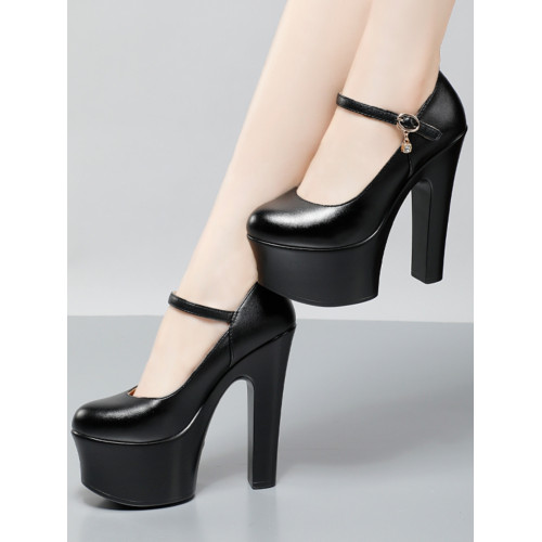 牛皮卷恨天高15分高跟演出女鞋銀色伴娘婚鞋模特T台走秀敬酒服鞋