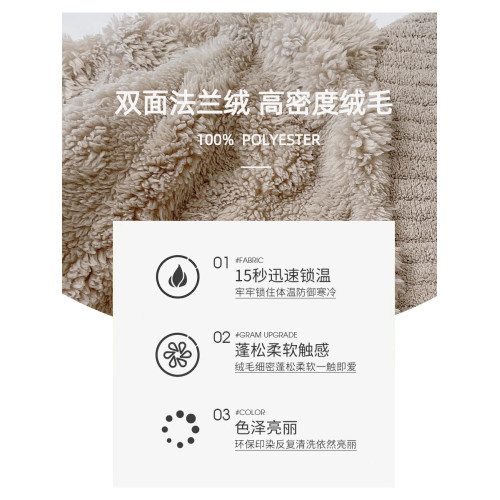 睡袍女士睡衣秋冬中長款法蘭絨加厚加絨珊瑚絨開衫家居睡裙可外穿