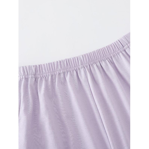 純色睡衣女夏純棉短袖短褲薄款寬鬆加大碼夏天無印家居服套裝休閒