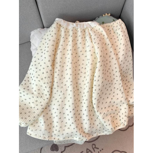 空氣夾棉睡衣女長袖秋冬款夾層加厚套裝日系碎花開衫家居服春秋季