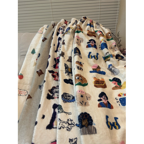 高個子加長版睡褲女加絨加厚珊瑚絨秋冬季寬鬆直筒遛彎家居長褲子