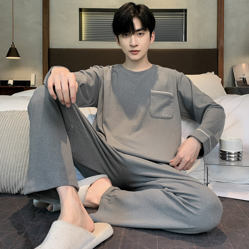 2026年新款德絨睡衣男士雙面加厚秋冬款長袖韓版保暖可外穿家居服