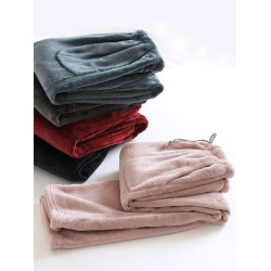 冬季法蘭絨男女士睡褲加厚保暖珊瑚絨寬鬆大碼情侶直筒家居長褲