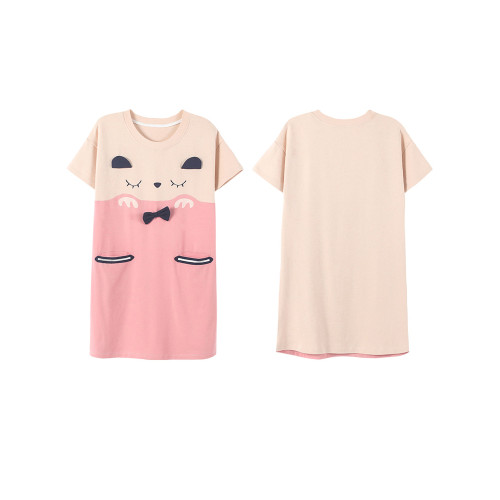 浪莎睡裙女2026新款夏季短袖純棉韓版甜美可愛公主睡衣家居服