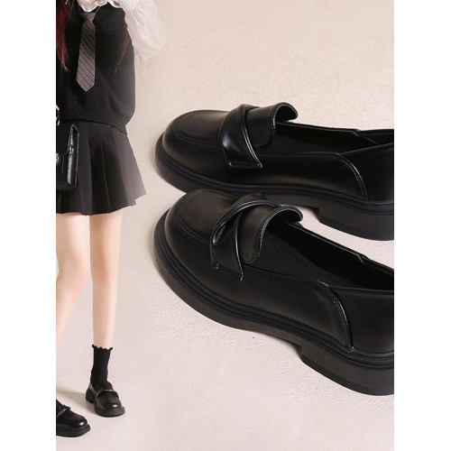 女鞋通勤百搭超軟小羊皮單鞋jk製服鞋平底英倫風小皮鞋樂福鞋配裙 女鞋通勤百搭超軟小羊皮單鞋jk製服鞋平底英倫風小皮鞋樂福鞋配裙