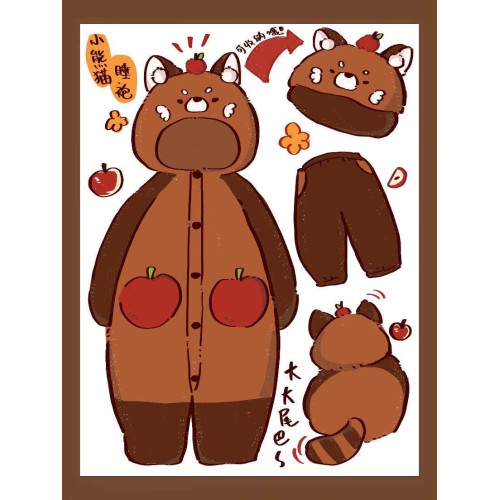 小熊貓睡衣女冬季2025新款珊瑚絨加厚情侶兩穿連體可愛睡袍家居服 小熊貓睡衣女冬季2025新款珊瑚絨加厚情侶兩穿連體可愛睡袍家居服