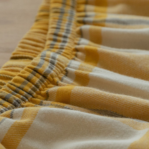 MUEJ高級感睡衣女士秋冬純棉絨布磨毛長袖格子情侶男士家居服套裝