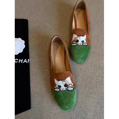 一腳蹬樂福鞋女大碼肥寬腳腳腫鞋方頭孕婦平底女鞋單鞋媽媽鞋春夏