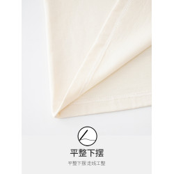 純棉睡衣上衣女士 T恤春秋圓領長袖寬鬆大碼秋冬家居服單件睡衣