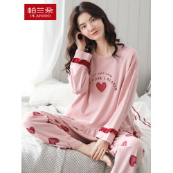 帕蘭朵睡衣春秋女款2026年新款純棉長袖全棉女士兔子寬鬆家居服