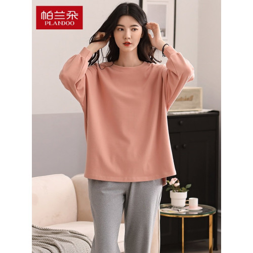 帕蘭朵睡衣春秋女款2026年新款純棉長袖全棉女士兔子寬鬆家居服