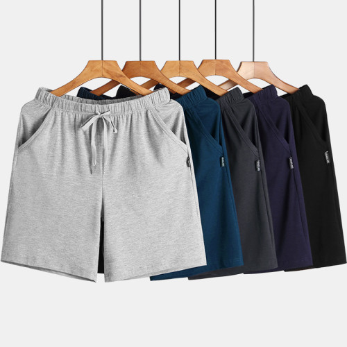 睡褲男士夏寬鬆大碼五分家居薄款休閒居家短純棉莫代爾混紡褲睡褲 睡褲男士夏寬鬆大碼五分家居薄款休閒居家短純棉莫代爾混紡褲睡褲