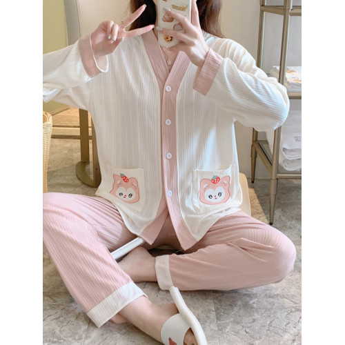 睡衣女春秋季純棉長袖褲2022年新款網紅風高級感家居服套裝可外穿