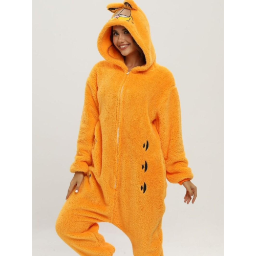 草莓熊卡通連體睡衣兒童咖菲貓動物演出服派對男女成人話劇恐龍服