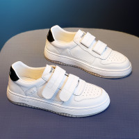 真皮小白鞋女2025年春季新款爆款女鞋百搭單鞋魔術貼休閒運動板鞋