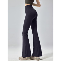 健身女孩微喇瑜珈褲收腹提臀外穿運動褲高腰顯瘦普拉提訓練長褲新