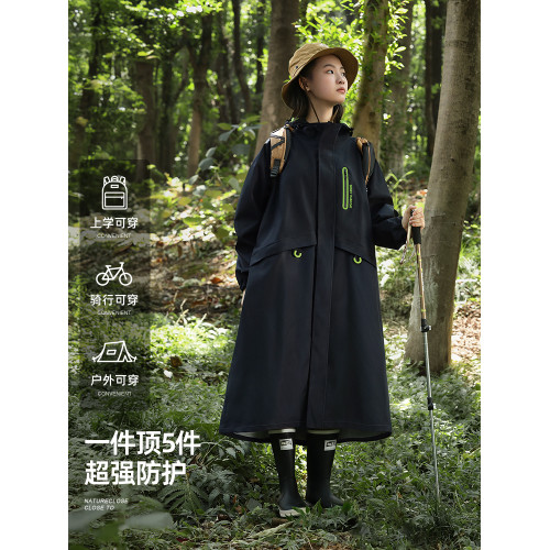 正招雨衣長款全身防暴雨兒童學生上學專用成人外穿電動車帶書包位