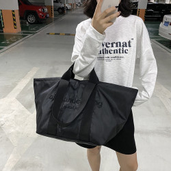 短途出遊大容量旅行包出差行李包休閒女健身包尼龍托特大包購物袋