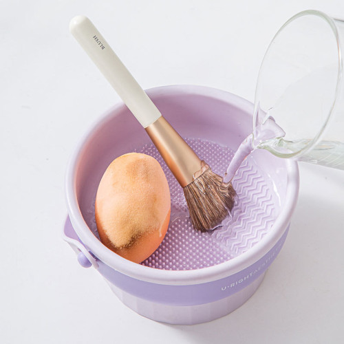化妝刷清潔收納盒可攜式防塵筆刷化妝蛋粉撲清洗刷子晾曬架