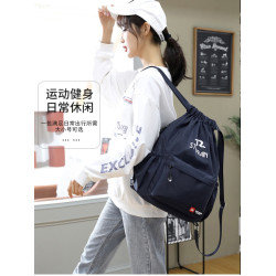 牛津布束口袋雙肩包女2026新款運動登山包男輕便防水大容量旅行包