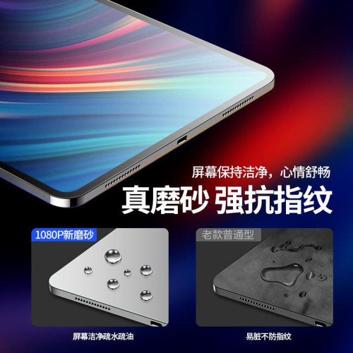 適用2026新款iPadPro磨砂膜Air6/7/8第鋼化玻璃膜13寸第12代11寸防指紋12.9高清啞光膜平板mini7類紙保護膜