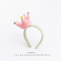 可愛皇冠髮箍甜美洗臉敷面膜髮卡超萌卡通頭飾搞怪網紅拍照頭箍女