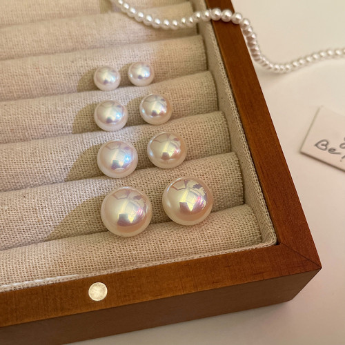 人魚姬饅頭施家珍珠耳釘女氣質法式耳環2026年新款爆款高級感耳飾 人魚姬饅頭施家珍珠耳釘女氣質法式耳環2026年新款爆款高級感耳飾