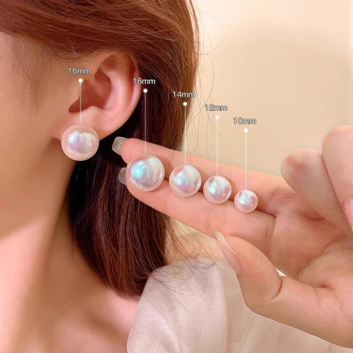 人魚姬饅頭施家珍珠耳釘女氣質法式耳環2026年新款爆款高級感耳飾 人魚姬饅頭施家珍珠耳釘女氣質法式耳環2026年新款爆款高級感耳飾