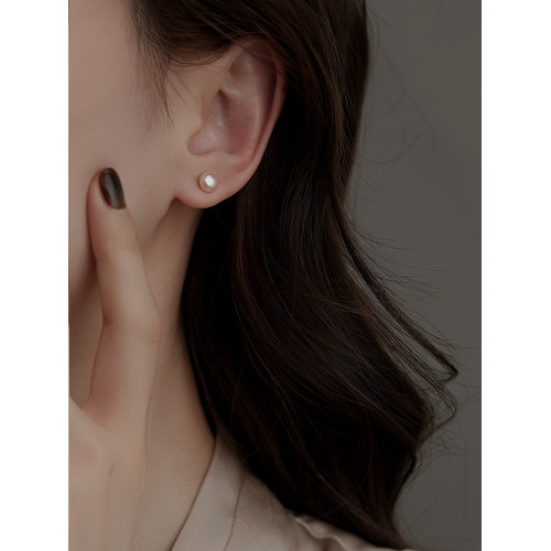 天然淡水真珍珠耳夾無耳洞耳夾輕奢網紅耳環2026新款爆款珍珠耳飾