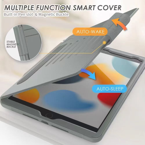 智能B款適用於蘋果iPad 9.7/10.2/10.5/10.9/10th/11th/A16/pro11/13/air11/13/Mini6/7繙蓋式皮套平板保護套