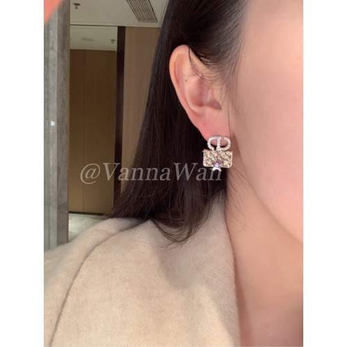 VanWan【買手版】CD～巴黎街頭 復古包包耳釘26aw精緻耳飾925銀針