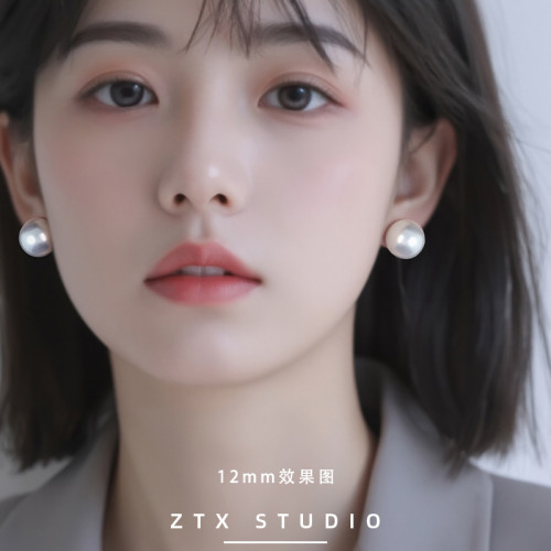 fever同款絕美復古珍珠耳夾無耳洞女2025新款蚊香盤耳飾耳釘耳環