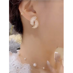 時尚幾何耳環2025年新款爆款潮百搭簡約耳釘氣質優雅高級感耳飾女