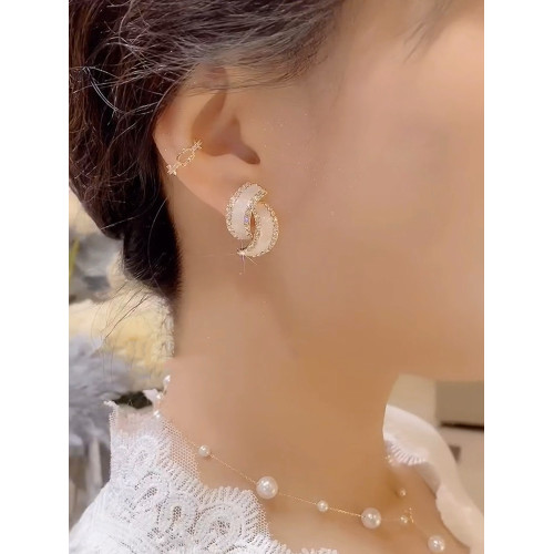 時尚幾何耳環2025年新款爆款潮百搭簡約耳釘氣質優雅高級感耳飾女 時尚幾何耳環2025年新款爆款潮百搭簡約耳釘氣質優雅高級感耳飾女