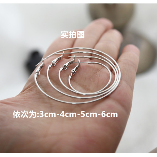 新品自畱款925銀針金色銀色輕細圓圈大耳圈女款素圈耳環氣質百搭 新品自畱款925銀針金色銀色輕細圓圈大耳圈女款素圈耳環氣質百搭