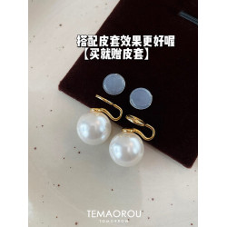 超隱形！施家正圓珍珠耳夾無耳洞無痛耳飾復古蚊香盤耳釘耳環新款