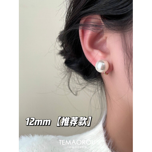 超隱形！施家正圓珍珠耳夾無耳洞無痛耳飾復古蚊香盤耳釘耳環新款