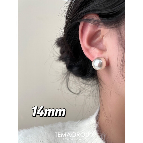 超隱形！施家正圓珍珠耳夾無耳洞無痛耳飾復古蚊香盤耳釘耳環新款