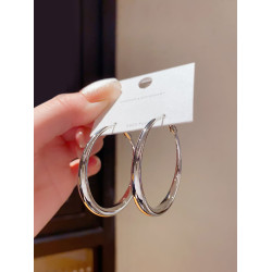 高級感氣質圓圈耳圈耳環女歐美誇張簡約冷淡風耳墜小衆2025年新款