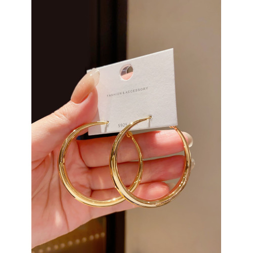 高級感氣質圓圈耳圈耳環女歐美誇張簡約冷淡風耳墜小衆2025年新款 高級感氣質圓圈耳圈耳環女歐美誇張簡約冷淡風耳墜小衆2025年新款