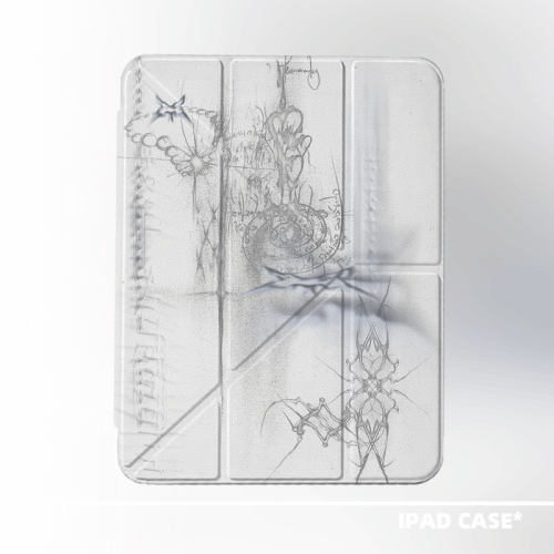 原創小衆藝術Y2K暗黑塗鴉適用11代2025款air6ipadpro11寸三折ipad殼防彎亞克力平板殼10.2寸air5mini7帶筆槽 原創小衆藝術Y2K暗黑塗鴉適用11代2025款air6ipadpro11寸三折ipad殼防彎亞克力平板殼10.2寸air5mini7帶筆槽