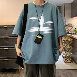 美式vintage男士短袖t恤男夏季潮牌潮流半袖上衣ins超火純棉體恤